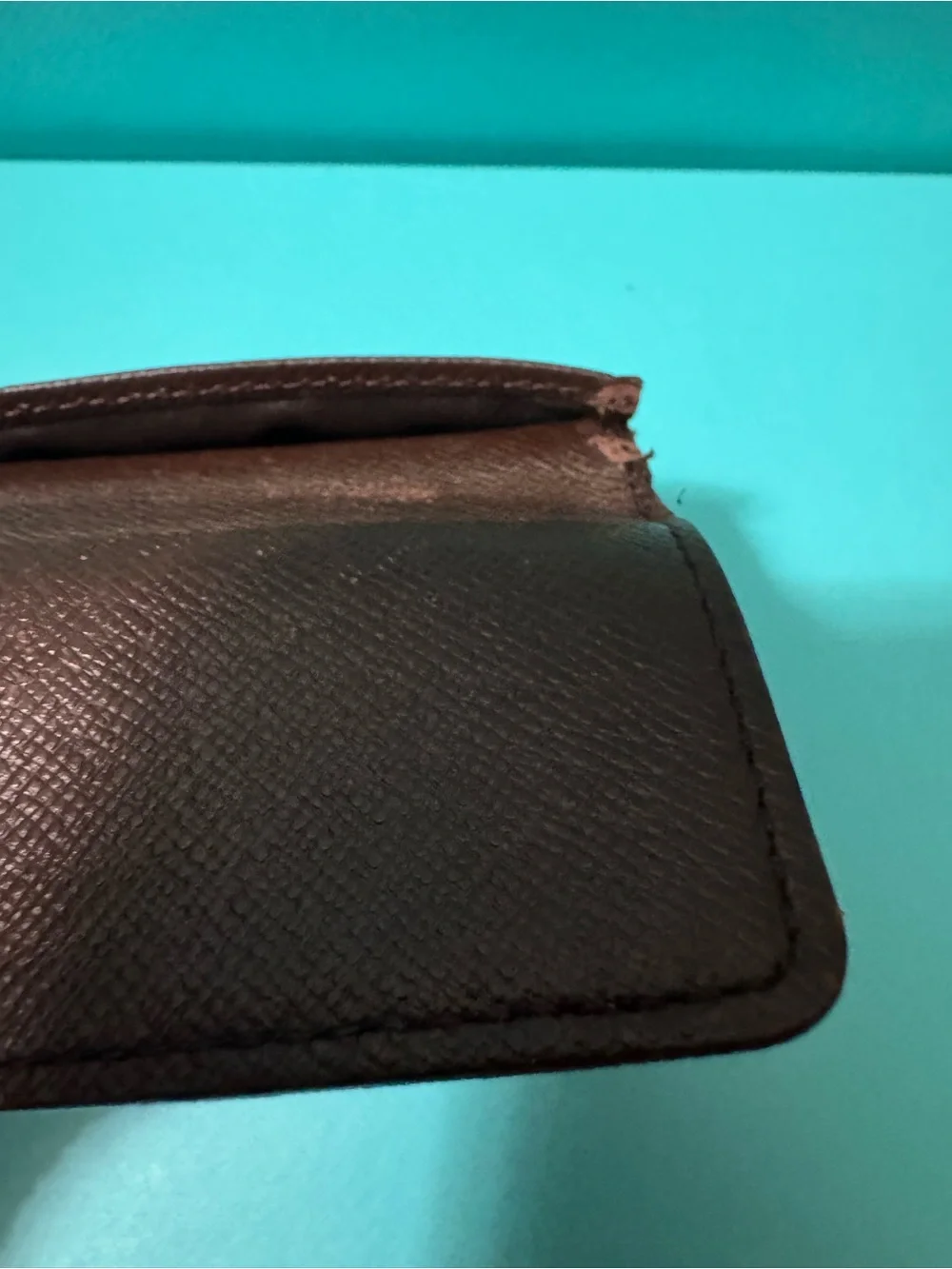 Louis Vuitton Brown Damier Ebene Card & 4 Key Holder with Brass Snap